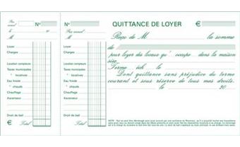 CARNET À SOUCHE Quittance de Loyer Infalsifiable - Exacompta 42E - 50